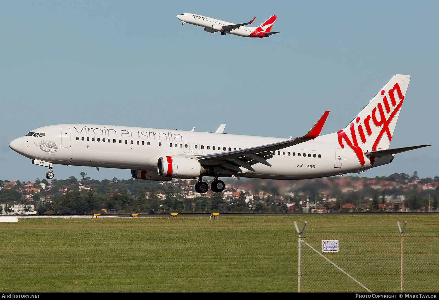 Aircraft Photo of ZK-PBB | Boeing 737-8FE | Virgin Australia Airlines | AirHistory.net #810544