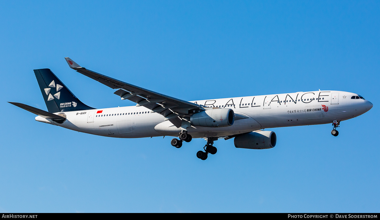 Aircraft Photo of B-6101 | Airbus A330-343E | Air China | AirHistory.net #810546