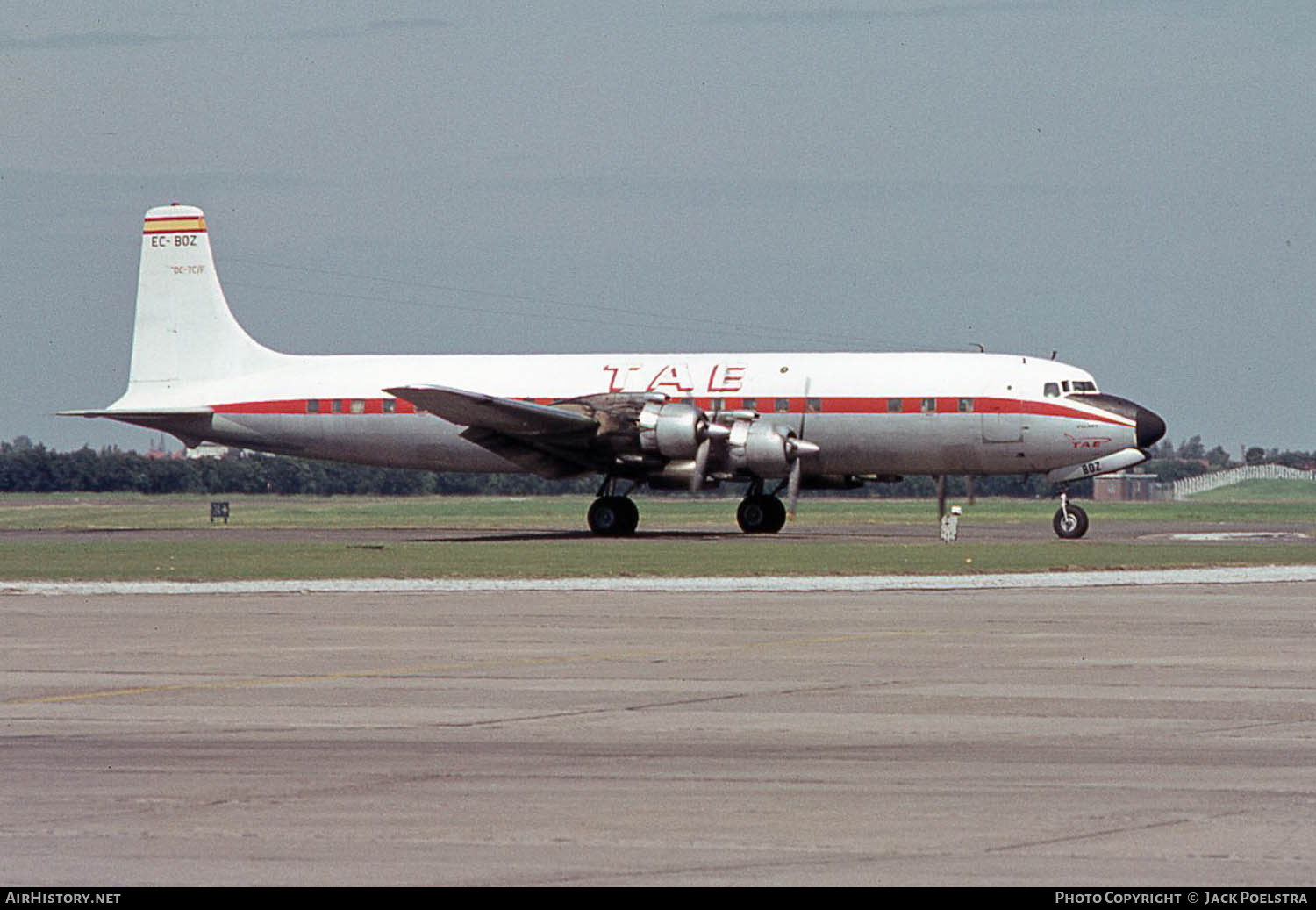 Aircraft Photo of EC-BOZ | Douglas DC-7C(F) | TAE - Trabajos Aéreos y Enlaces | AirHistory.net #810561