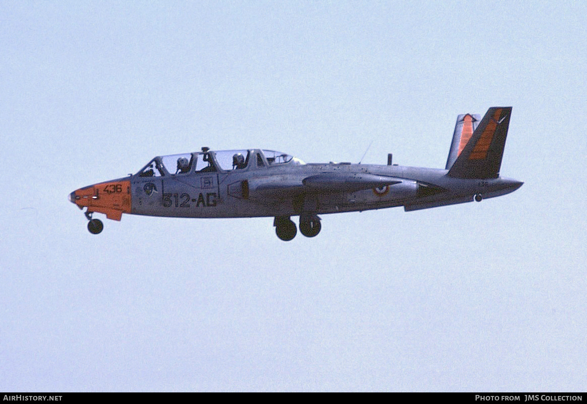 Aircraft Photo of 436 | Fouga CM-170R Magister | France - Air Force | AirHistory.net #810687