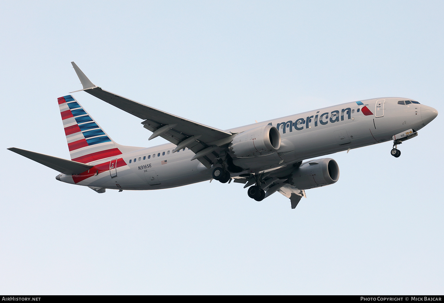 Aircraft Photo of N316SE | Boeing 737-8 Max 8 | American Airlines | AirHistory.net #810700