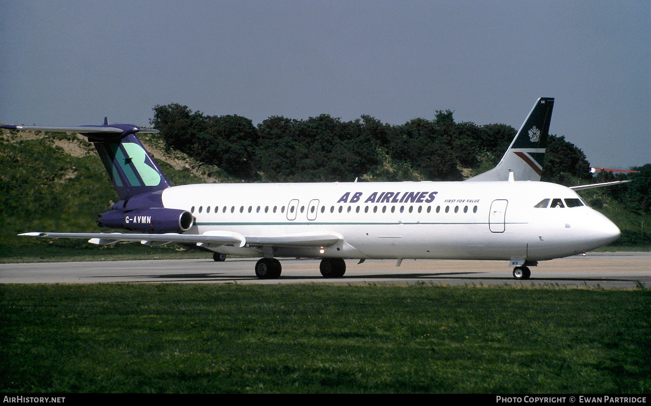 Aircraft Photo of G-AVMN | BAC 111-510ED One-Eleven | AB Airlines | AirHistory.net #810738