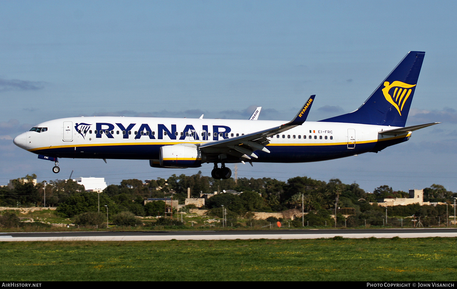 Aircraft Photo of EI-FRC | Boeing 737-8AS | Ryanair | AirHistory.net #810810