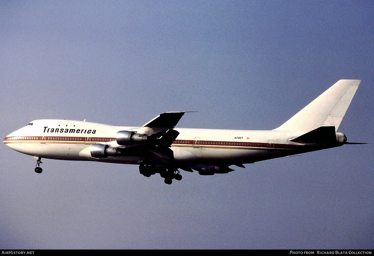 Aircraft Photo of N780T | Boeing 747-130 | Transamerica Airlines | AirHistory.net #810831