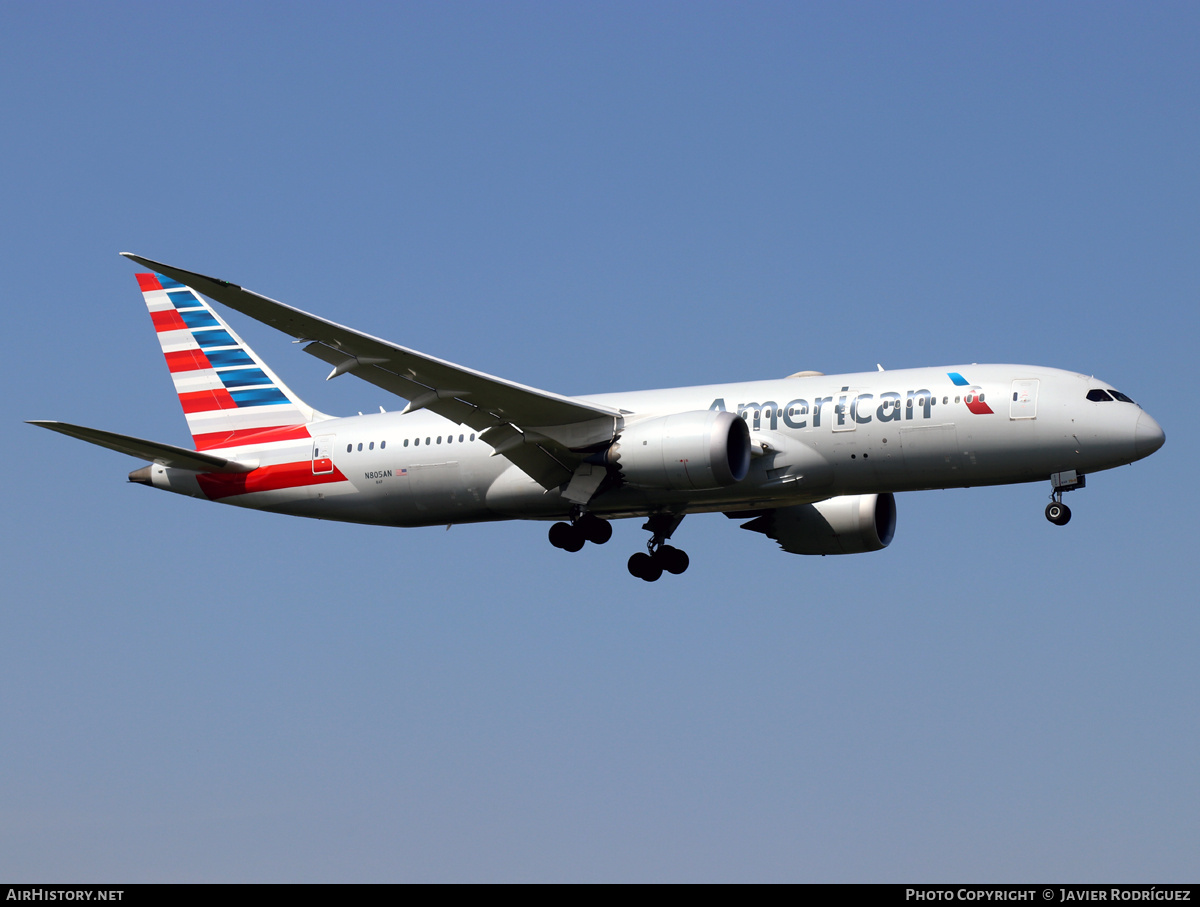 Aircraft Photo of N805AN | Boeing 787-8 Dreamliner | American Airlines | AirHistory.net #810850