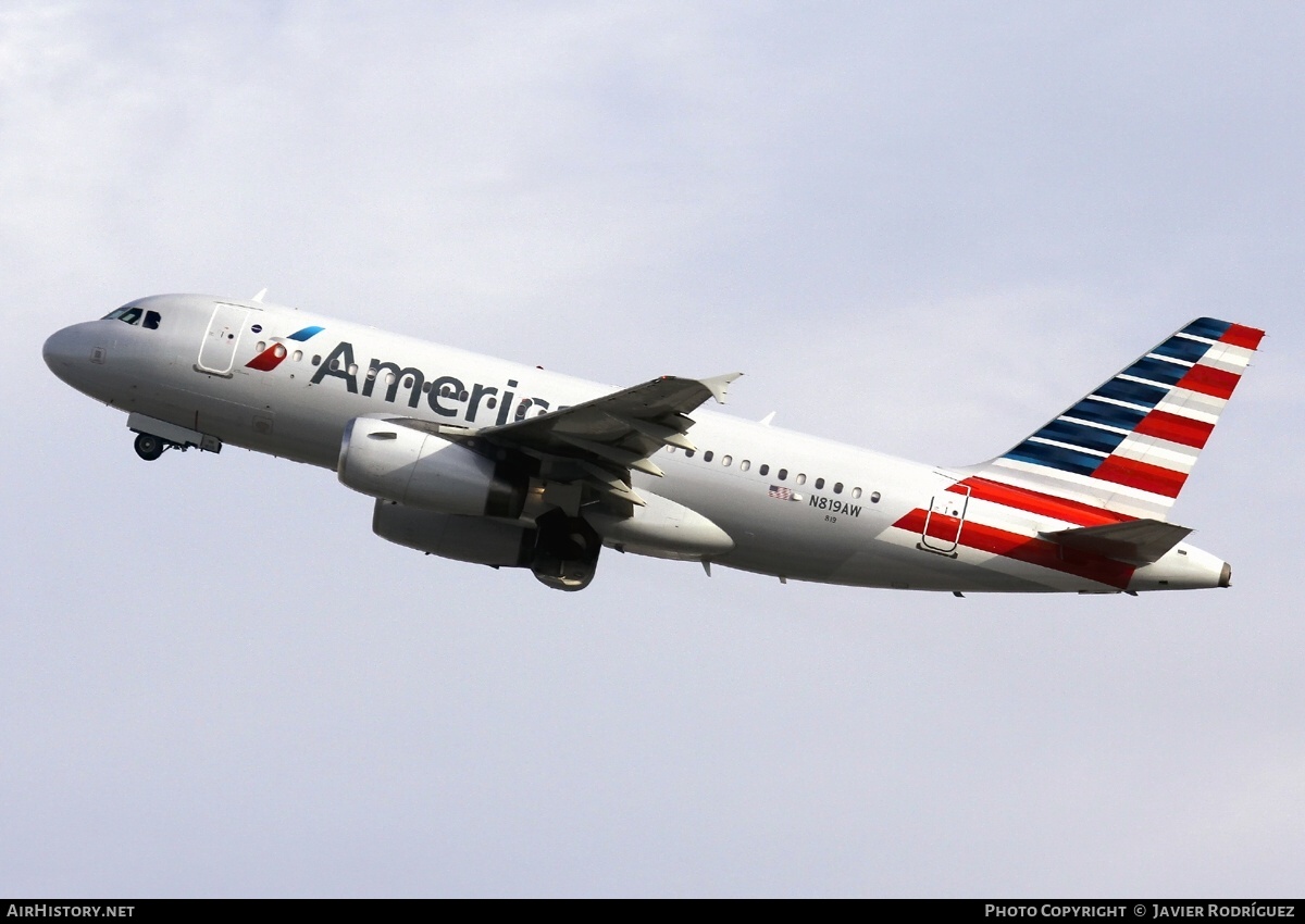 Aircraft Photo of N819AW | Airbus A319-132 | American Airlines | AirHistory.net #810876
