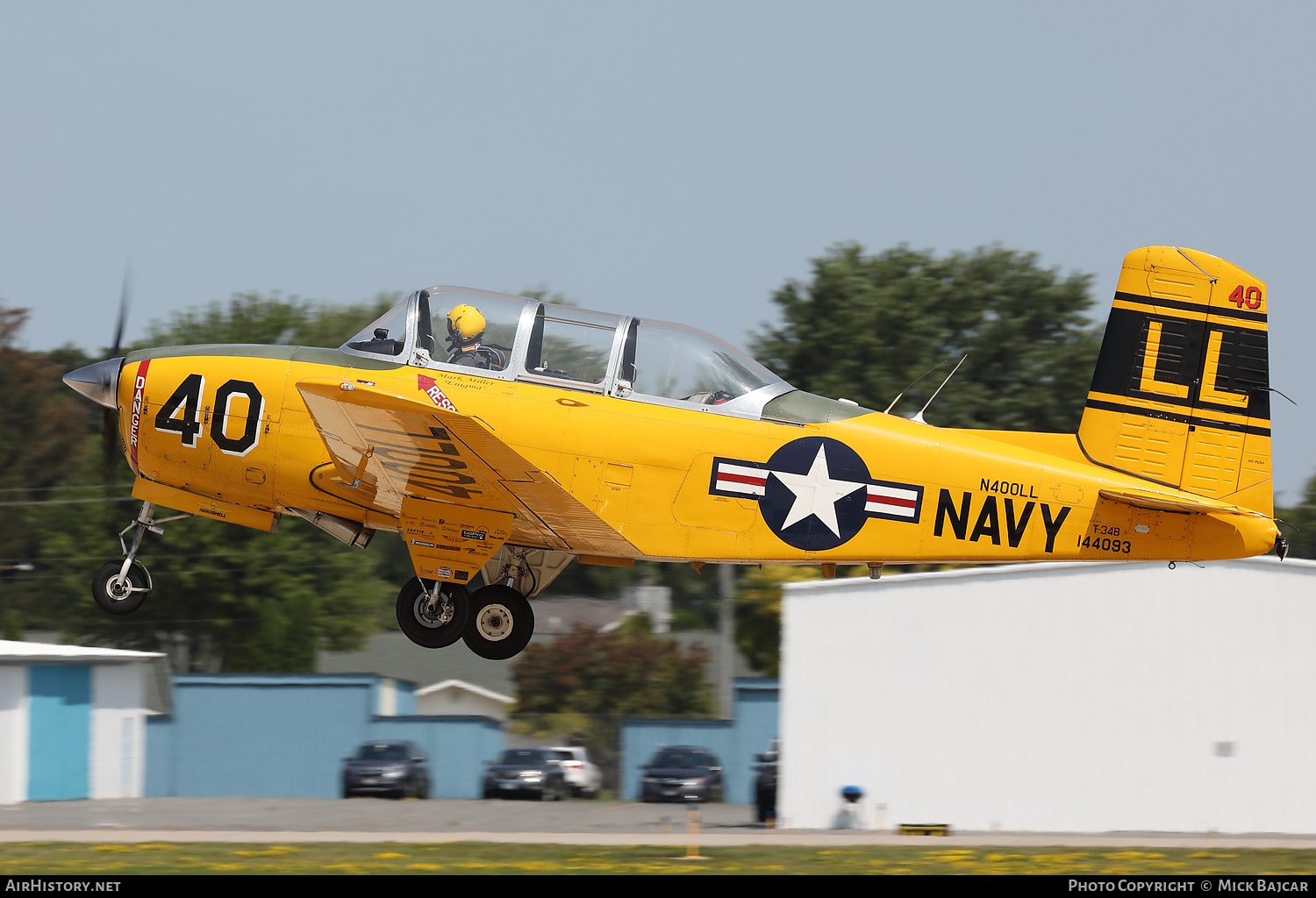 Aircraft Photo of N400LL / 144093 | Beech T-34B Mentor | USA - Navy | AirHistory.net #810915