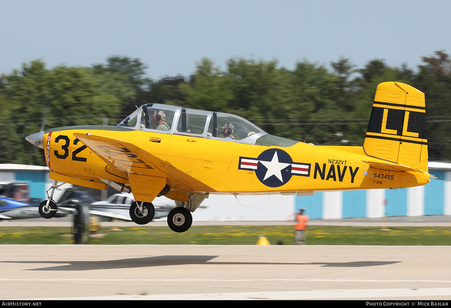 Aircraft Photo of N232VT / 543455 | Beech T-34A Mentor | USA - Navy | AirHistory.net #810947
