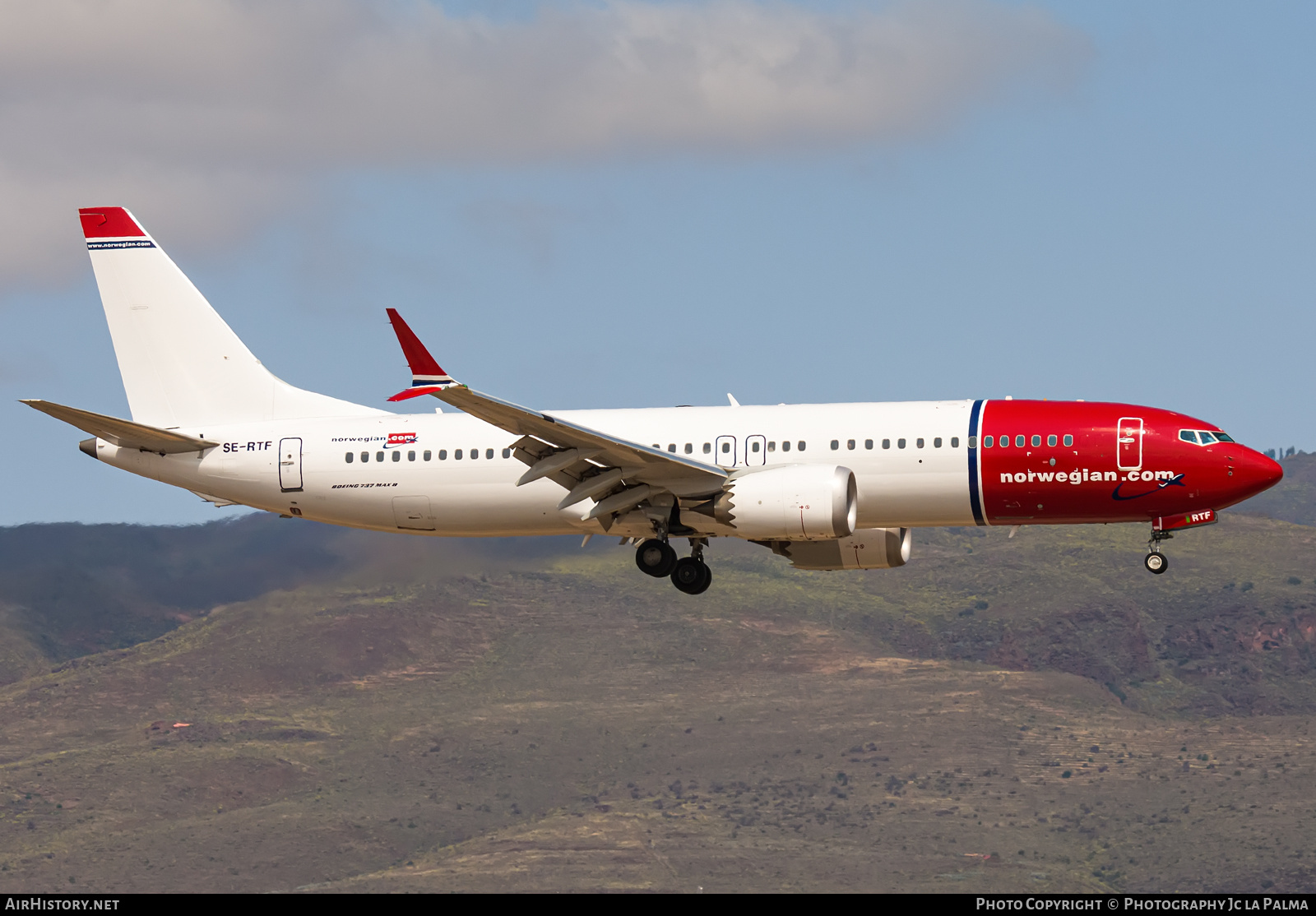 Aircraft Photo of SE-RTF | Boeing 737-8 Max 8 | Norwegian | AirHistory.net #811022