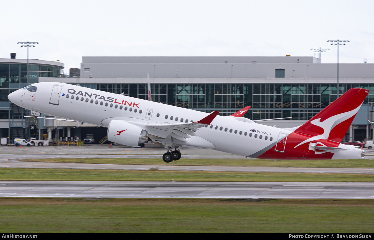 Aircraft Photo of VH-X4G | Airbus A220-300 (BD-500-1A11) | QantasLink | AirHistory.net #811046