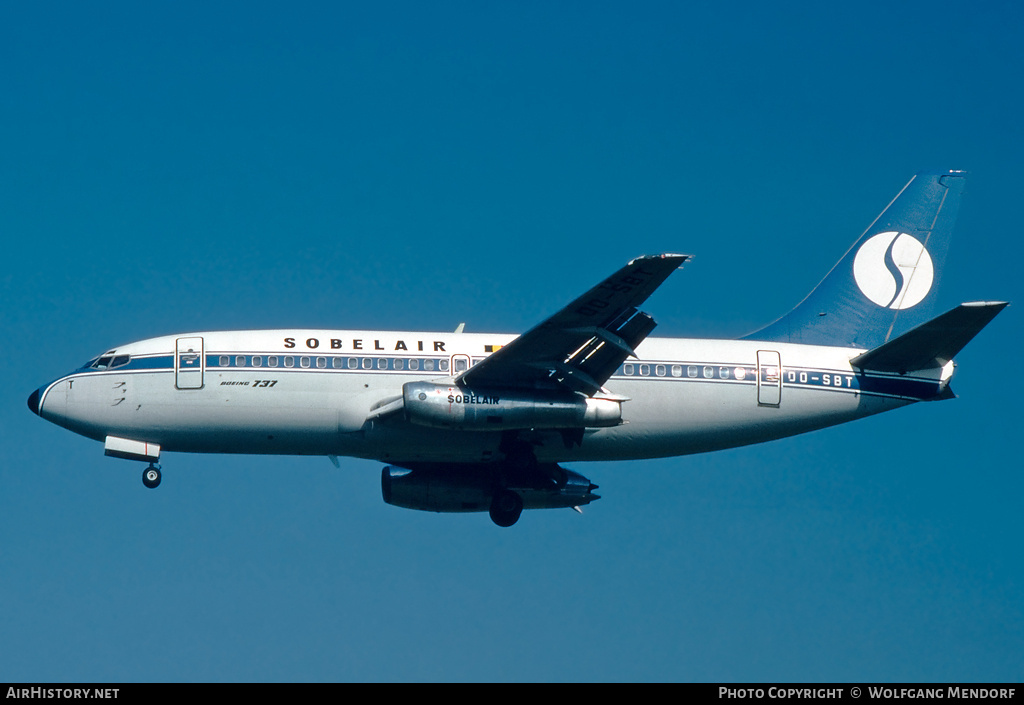 Aircraft Photo of OO-SBT | Boeing 737-229/Adv | Sobelair | AirHistory.net #811124