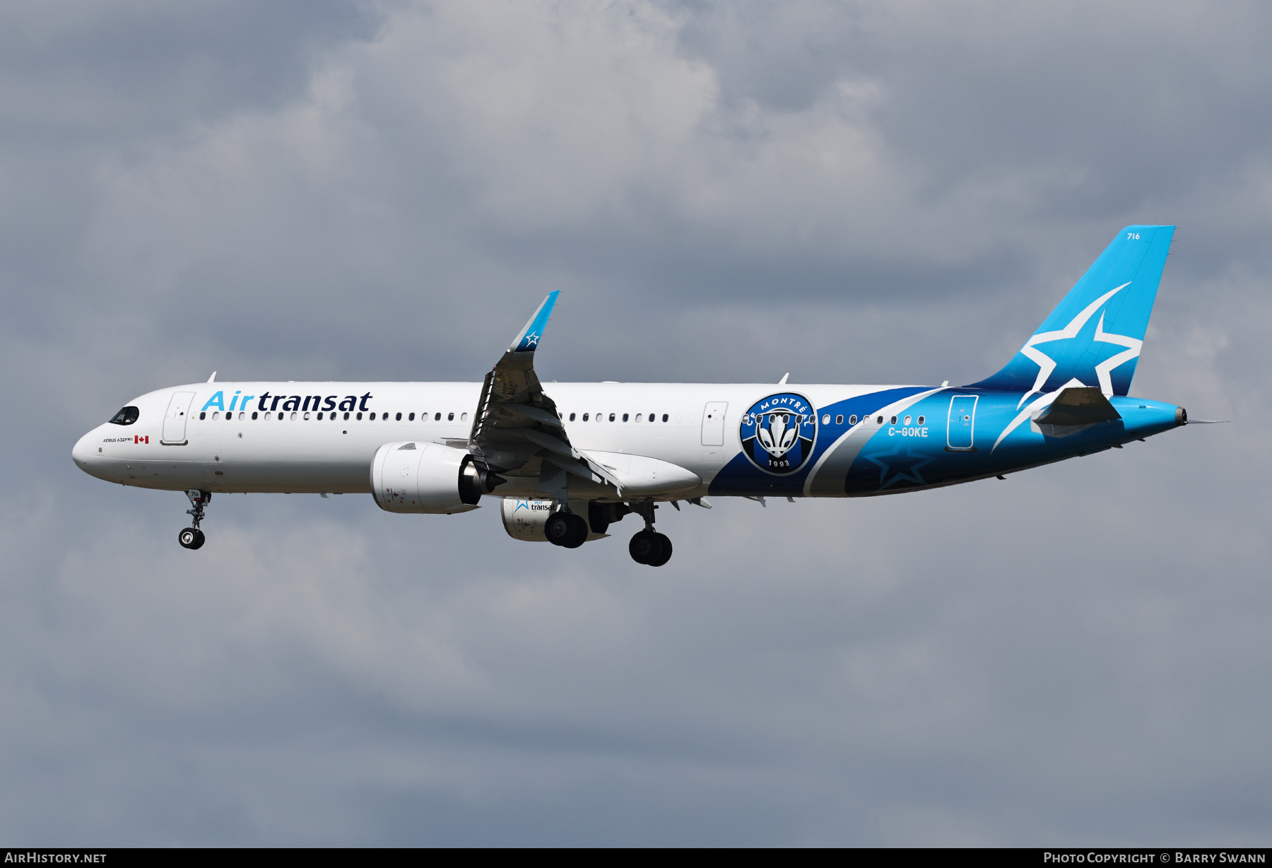 Aircraft Photo of C-GOKE | Airbus A321-271NX | Air Transat | AirHistory.net #811208