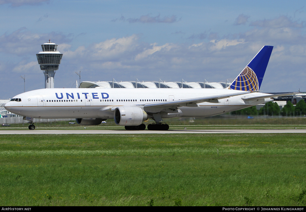 Aircraft Photo of N37018 | Boeing 777-224/ER | United Airlines | AirHistory.net #811283