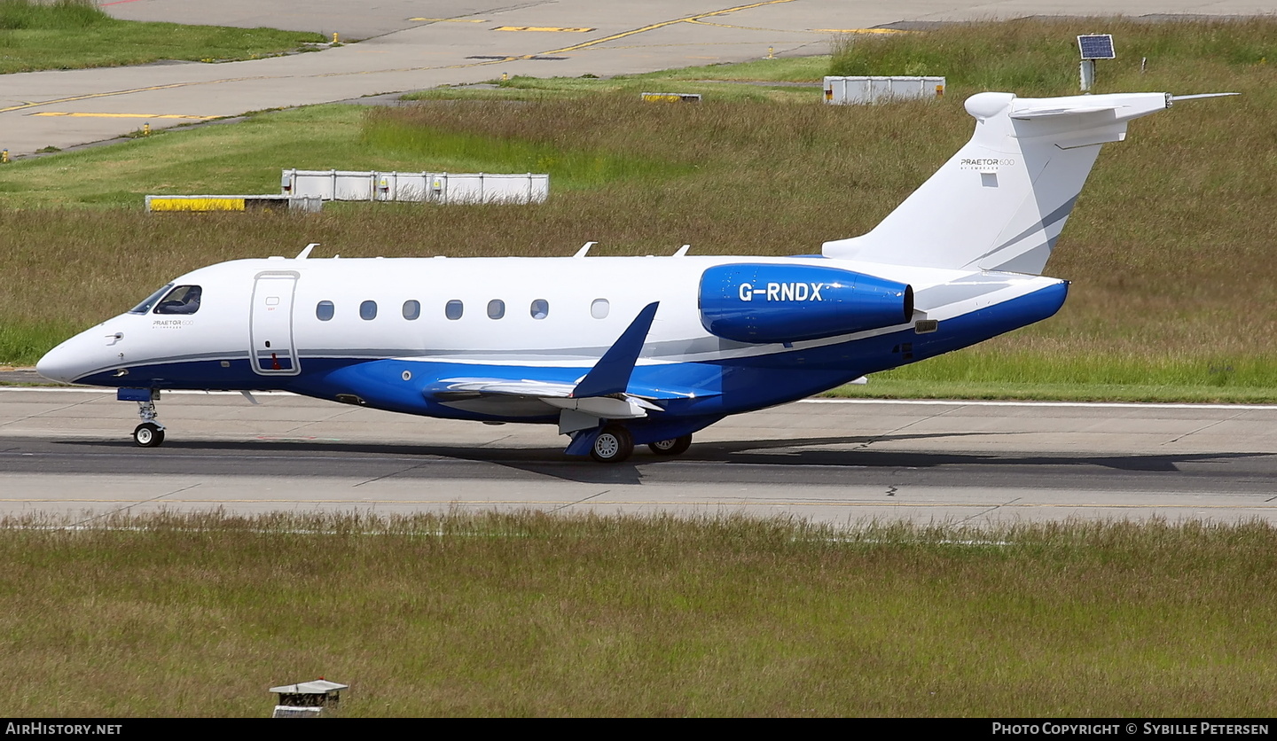Aircraft Photo of G-RNDX | Embraer EMB-550 Praetor 600 | AirHistory.net #811337