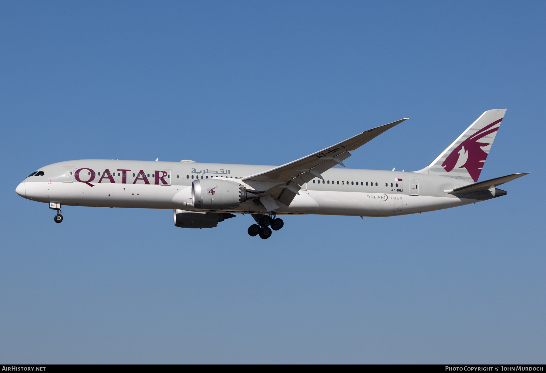 Aircraft Photo of A7-BHJ | Boeing 787-9 Dreamliner | Qatar Airways | AirHistory.net #811340