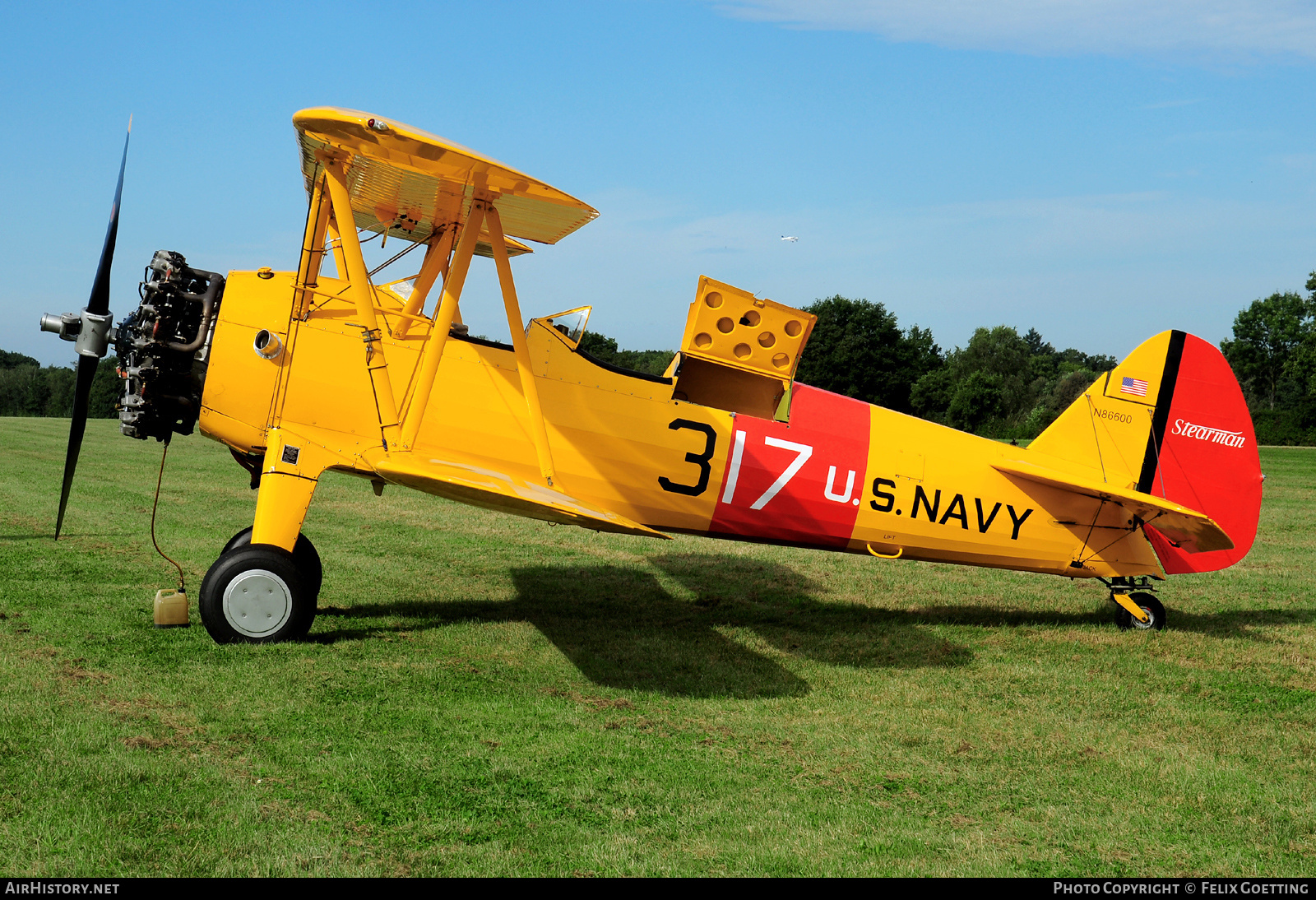 Aircraft Photo of N86600 | Boeing PT-13D/R985 Kaydet (E75) | USA - Navy | AirHistory.net #811387