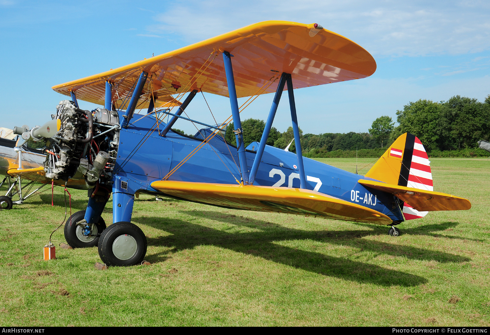 Aircraft Photo of OE-AKJ | Boeing PT-13D Kaydet (E75) | USA - Air Force | AirHistory.net #811388