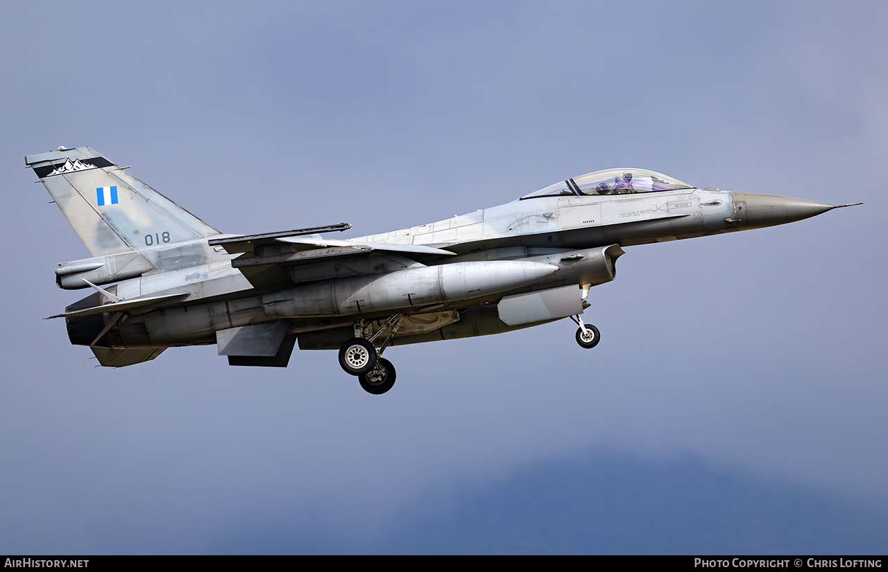 Aircraft Photo of 018 | Lockheed Martin F-16C Fighting Falcon | Greece - Air Force | AirHistory.net #811395