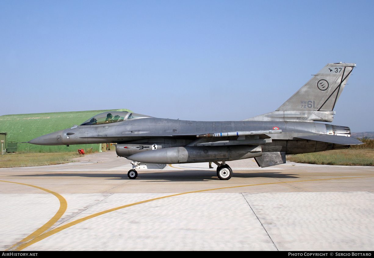 Aircraft Photo of MM7261 / 82-1001 | General Dynamics F-16A/ADF Fighting Falcon | Italy - Air Force | AirHistory.net #811447