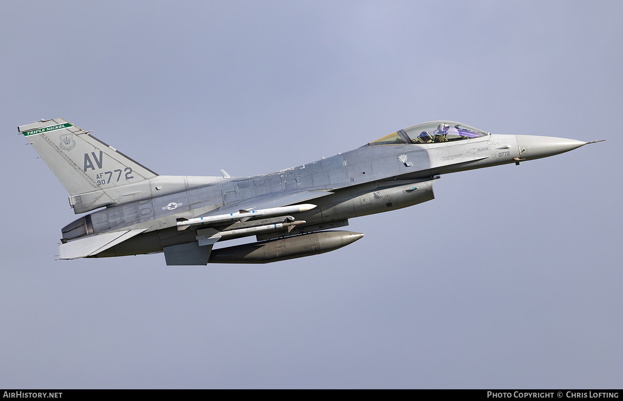 Aircraft Photo of 90-0772 / AF90-772 | Lockheed Martin F-16CM Fighting Falcon | USA - Air Force | AirHistory.net #811458