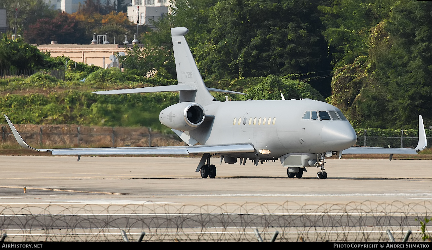 Aircraft Photo of 14-726 | Dassault Falcon 2000S | South Korea - Air Force | AirHistory.net #811484