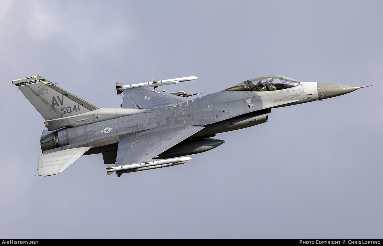 Aircraft Photo of 89-2041 / AF89-041 | Lockheed Martin F-16CM Fighting Falcon | USA - Air Force | AirHistory.net #811497