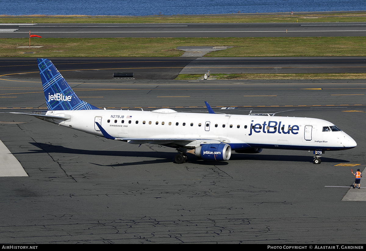 Aircraft Photo of N279JB | Embraer 190AR (ERJ-190-100IGW) | JetBlue Airways | AirHistory.net #811527