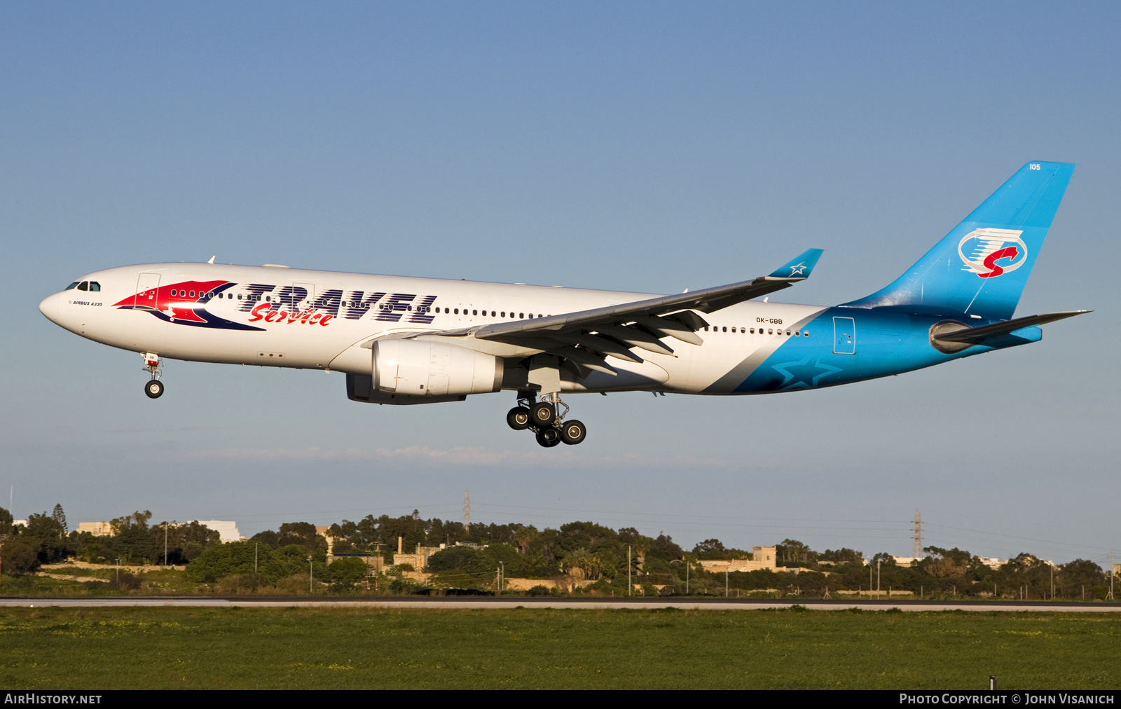 Aircraft Photo of OK-GBB | Airbus A330-243 | Travel Service | AirHistory.net #811537