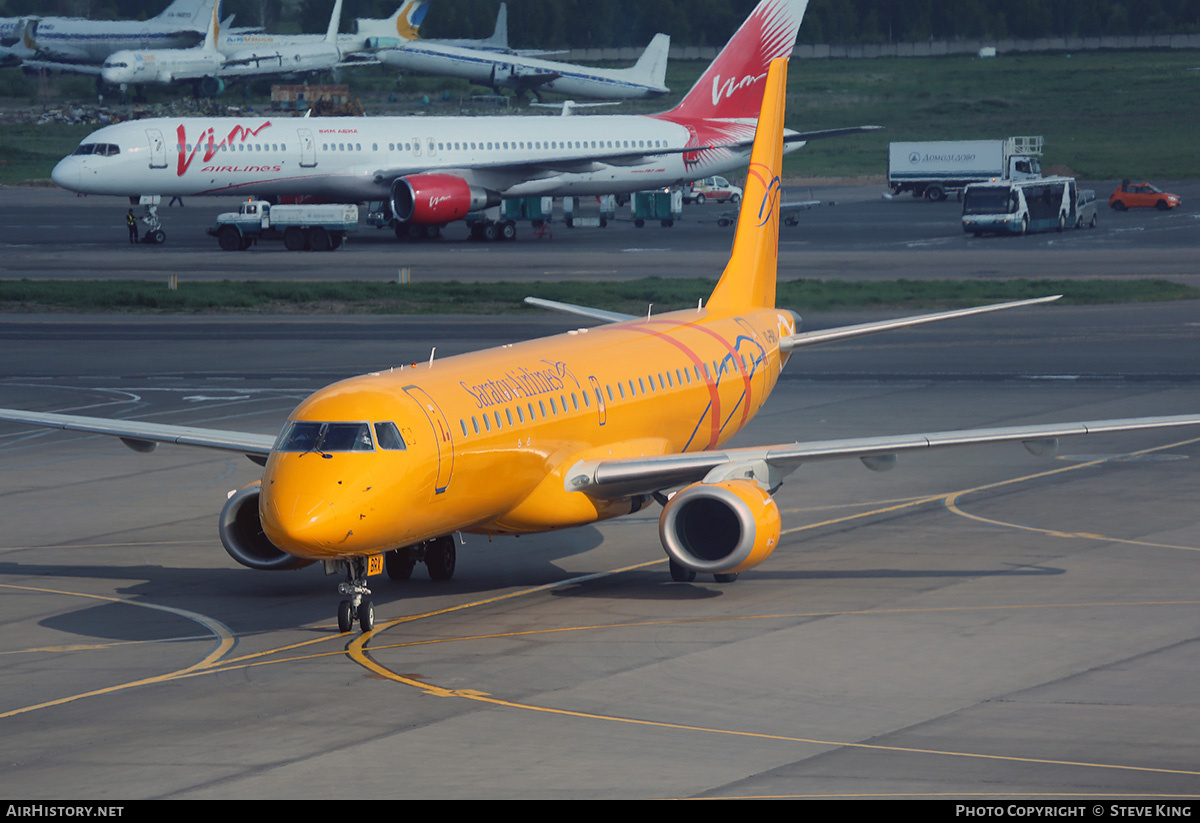 Aircraft Photo of VQ-BRX | Embraer 195AR (ERJ-190-200IGW) | Sar Avia - Saratov Airlines | AirHistory.net #811544