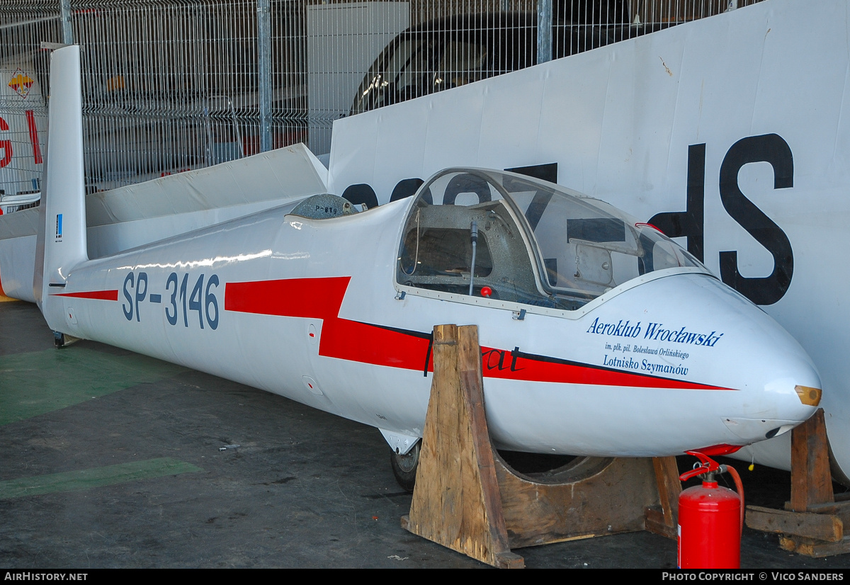 Aircraft Photo of SP-3146 | PZL-Bielsko SZD-30C Pirat | Aeroklub Wrocławski | AirHistory.net #811555