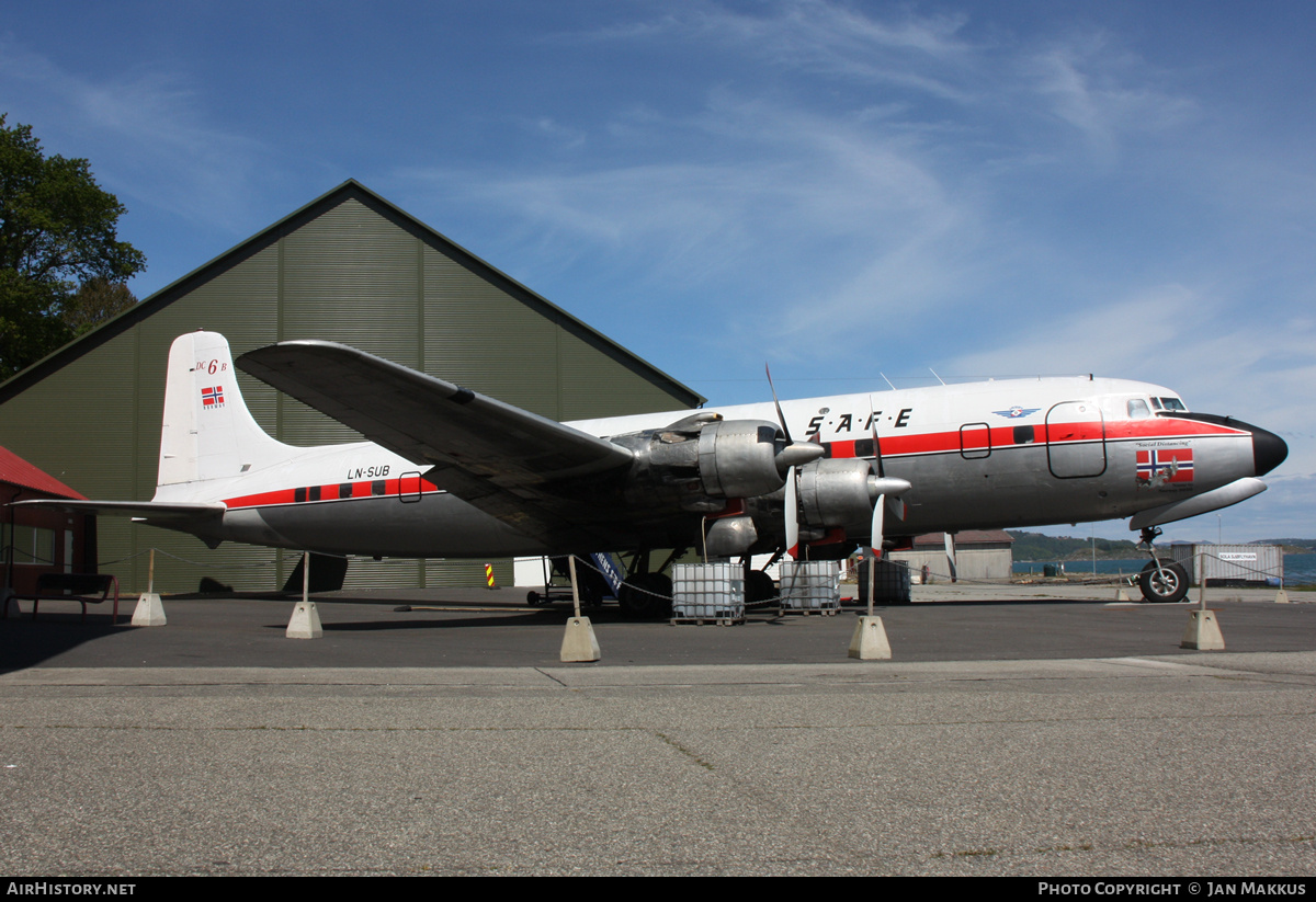 Aircraft Photo of LN-SUB | Douglas DC-6B | Braathens SAFE | AirHistory.net #811675