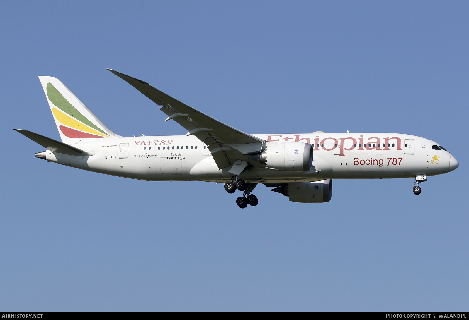 Aircraft Photo of ET-AOQ | Boeing 787-8 Dreamliner | Ethiopian Airlines | AirHistory.net #811676