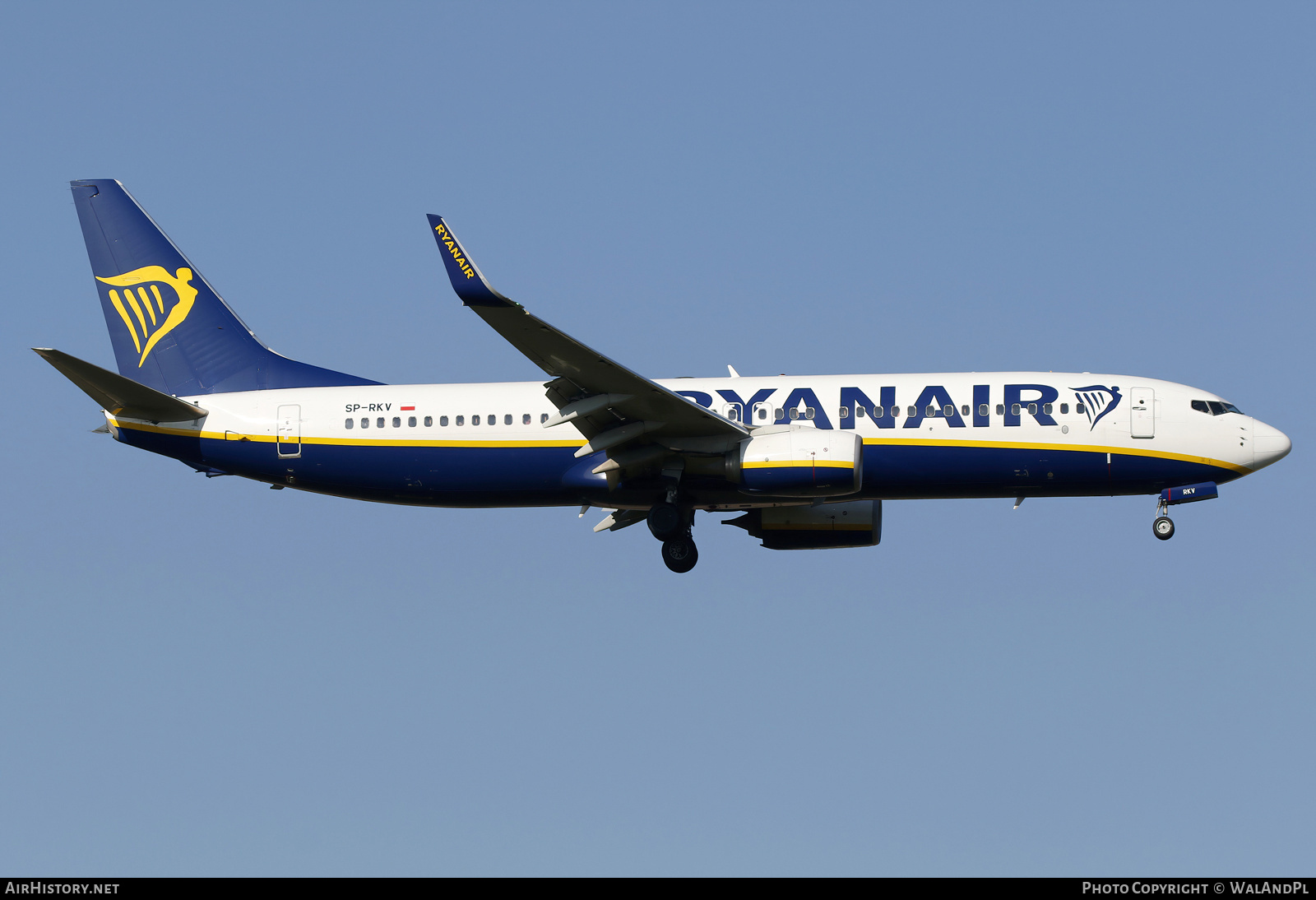 Aircraft Photo of SP-RKV | Boeing 737-8AS | Ryanair | AirHistory.net #811678