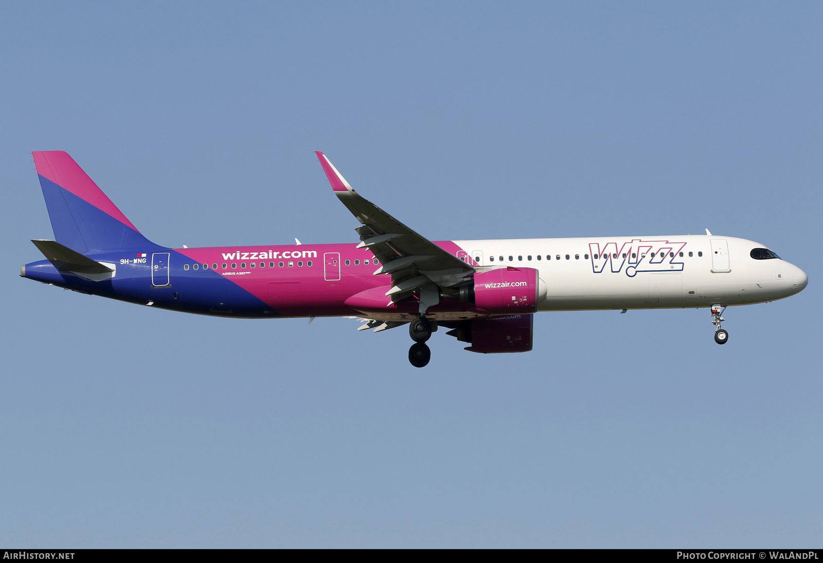 Aircraft Photo of 9H-WNG | Airbus A321-271NX | Wizz Air | AirHistory.net #811682