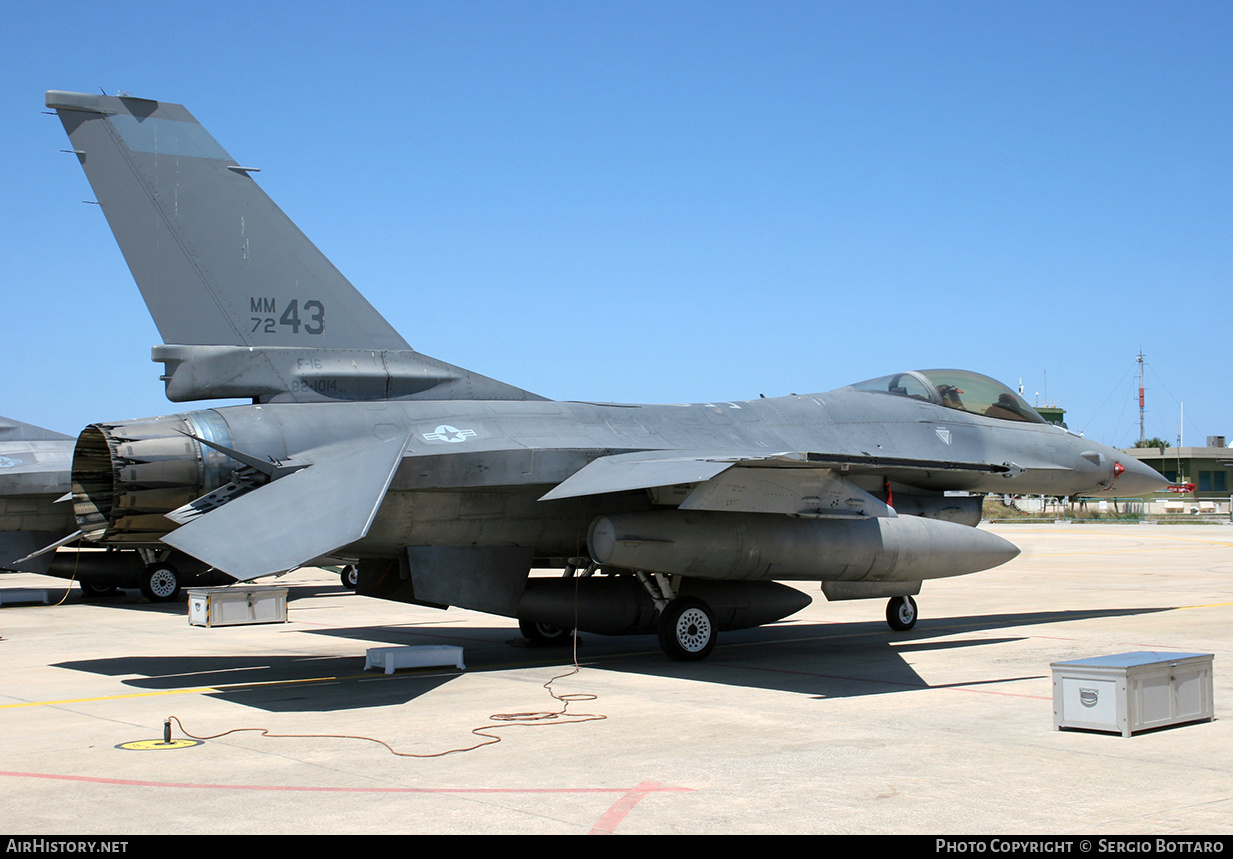 Aircraft Photo of MM7243 / 82-1014 | General Dynamics F-16A/ADF Fighting Falcon | Italy - Air Force | AirHistory.net #811697