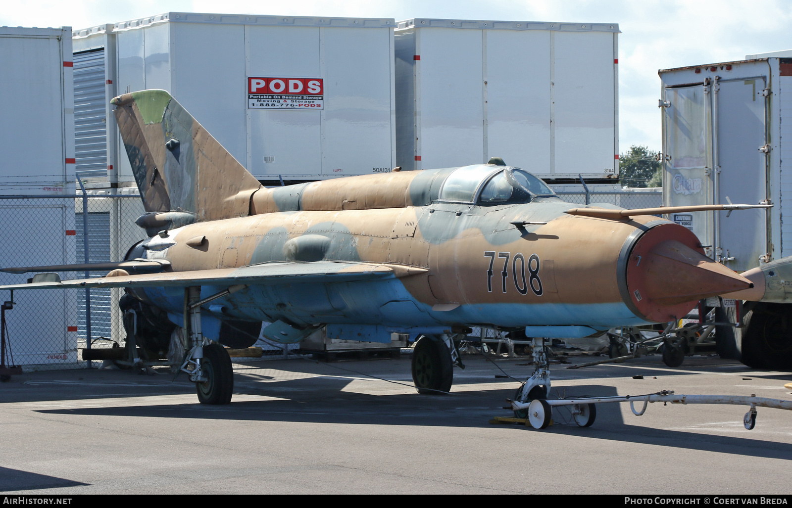 Aircraft Photo of 7708 | Mikoyan-Gurevich MiG-21MF | Draken International | AirHistory.net #811741