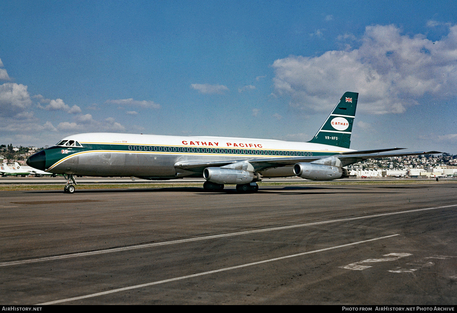 Aircraft Photo of VR-HFS | Convair 880M (22M-3) | Cathay Pacific Airways | AirHistory.net #811778