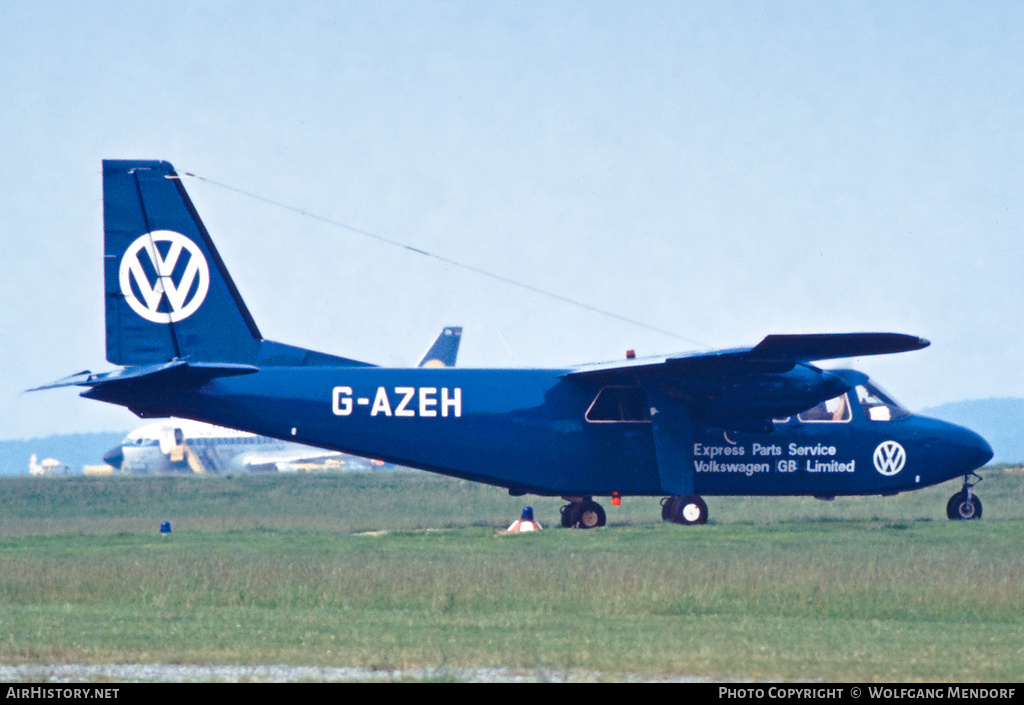 Aircraft Photo of G-AZEH | Britten-Norman BN-2A-2 Islander | Volkswagen | AirHistory.net #811963