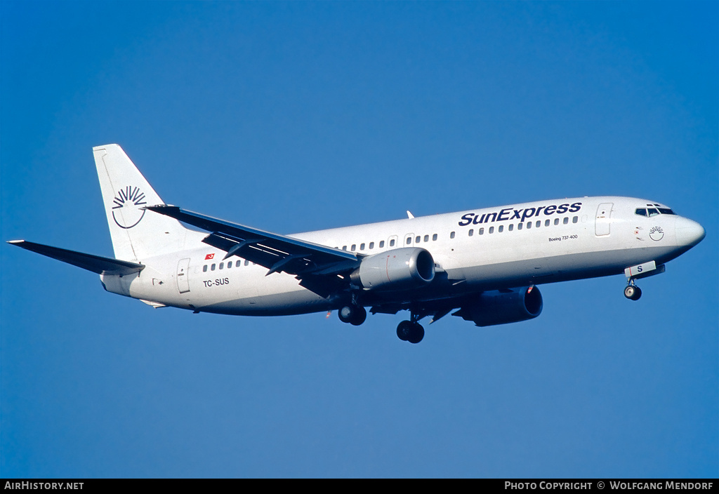 Aircraft Photo of TC-SUS | Boeing 737-430 | SunExpress | AirHistory.net #811968