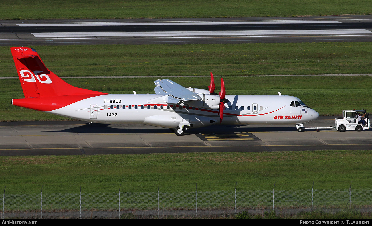 Aircraft Photo of F-WWED | ATR ATR-72-600 (ATR-72-212A) | Air Tahiti | AirHistory.net #811978