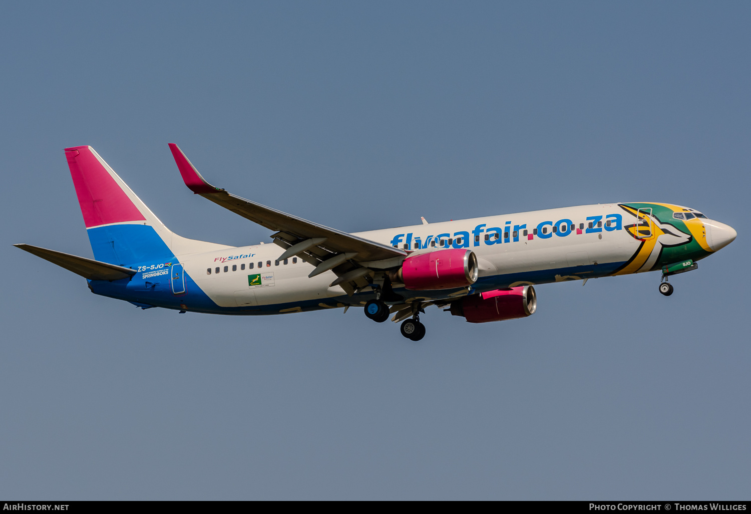 Aircraft Photo of ZS-SJO | Boeing 737-8BG | FlySafair | AirHistory.net #811979