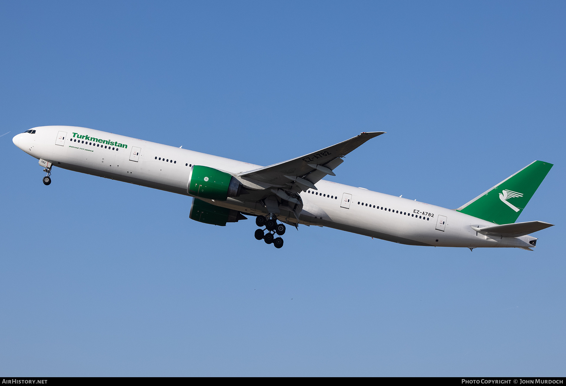 Aircraft Photo of EZ-A782 | Boeing 777-367/ER | Turkmenistan Airlines | AirHistory.net #811993
