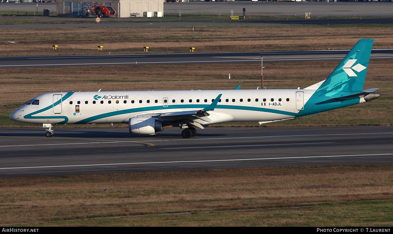 Aircraft Photo of I-ADJL | Embraer 195LR (ERJ-190-200LR) | Air Dolomiti | AirHistory.net #812004