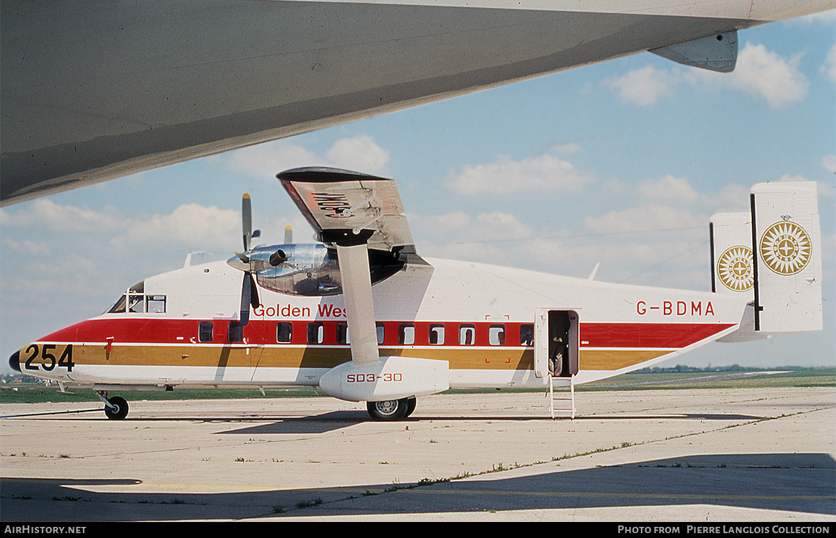 Aircraft Photo of G-BDMA | Short 330-100 | Golden West Airlines | AirHistory.net #812034