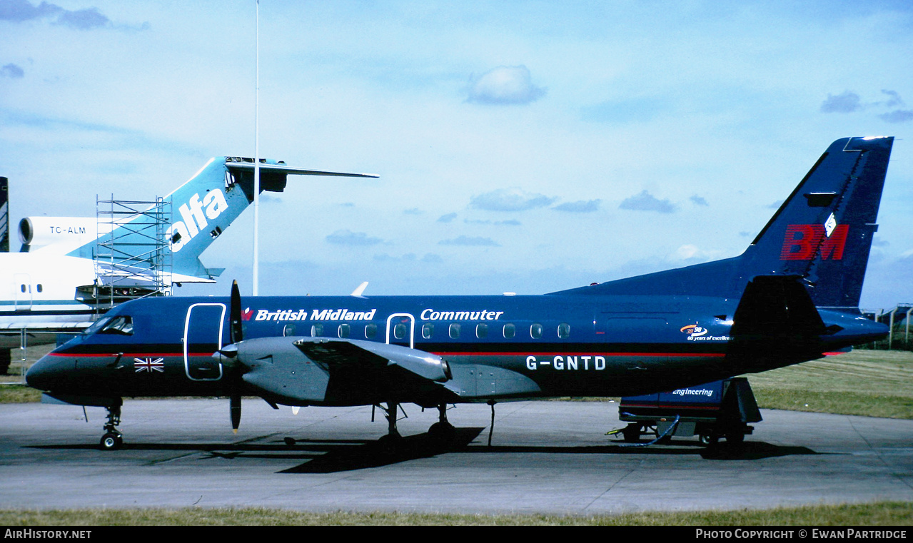 Aircraft Photo of G-GNTD | Saab-Fairchild SF-340A(QC) | British Midland Commuter | AirHistory.net #812084