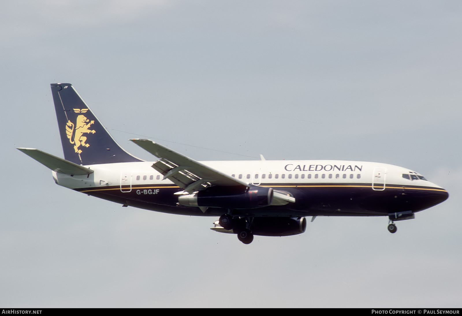 Aircraft Photo of G-BGJF | Boeing 737-236/Adv | Caledonian Airways | AirHistory.net #812101