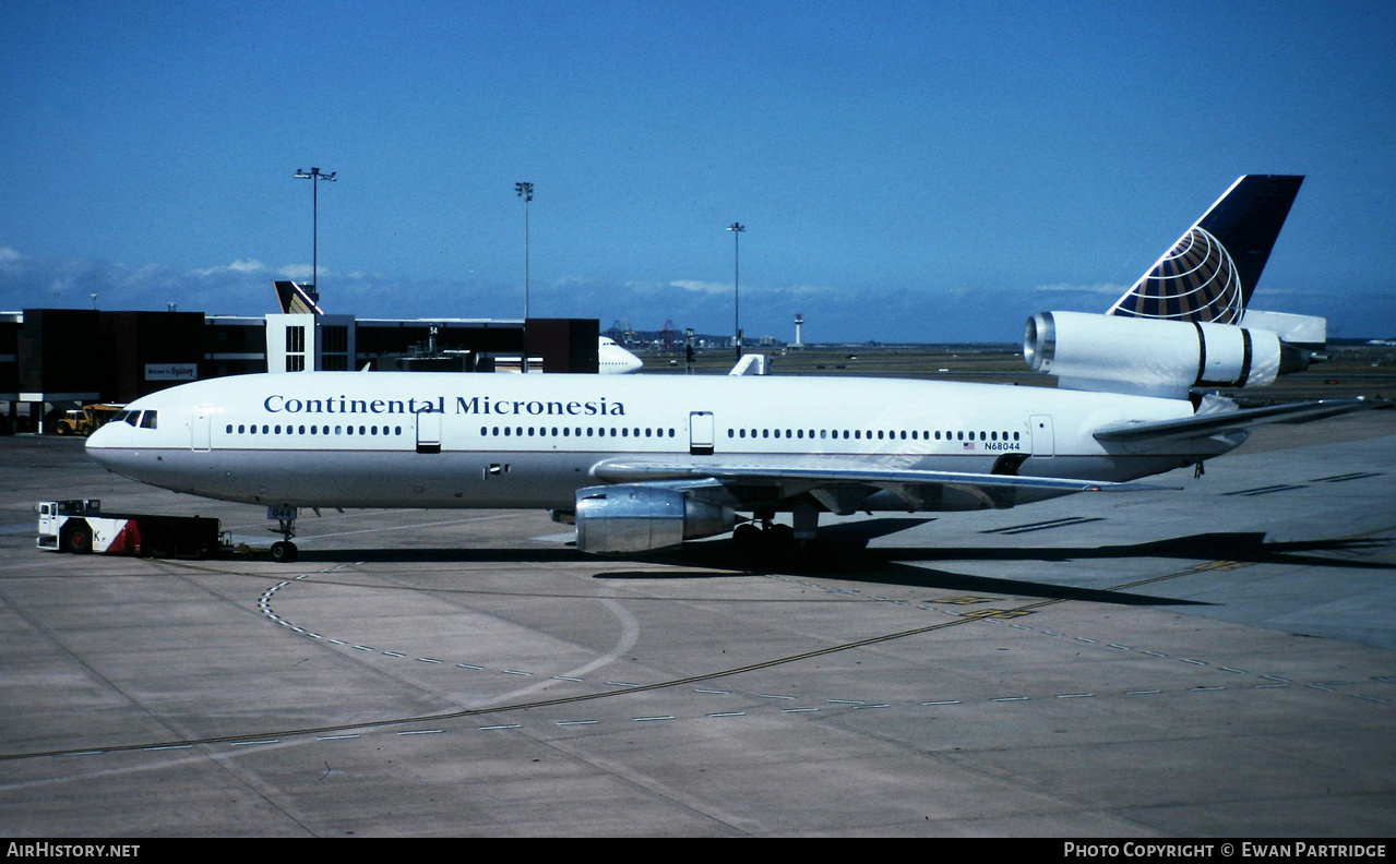 Aircraft Photo of N68044 | McDonnell Douglas DC-10-10 | Continental Micronesia | AirHistory.net #812134