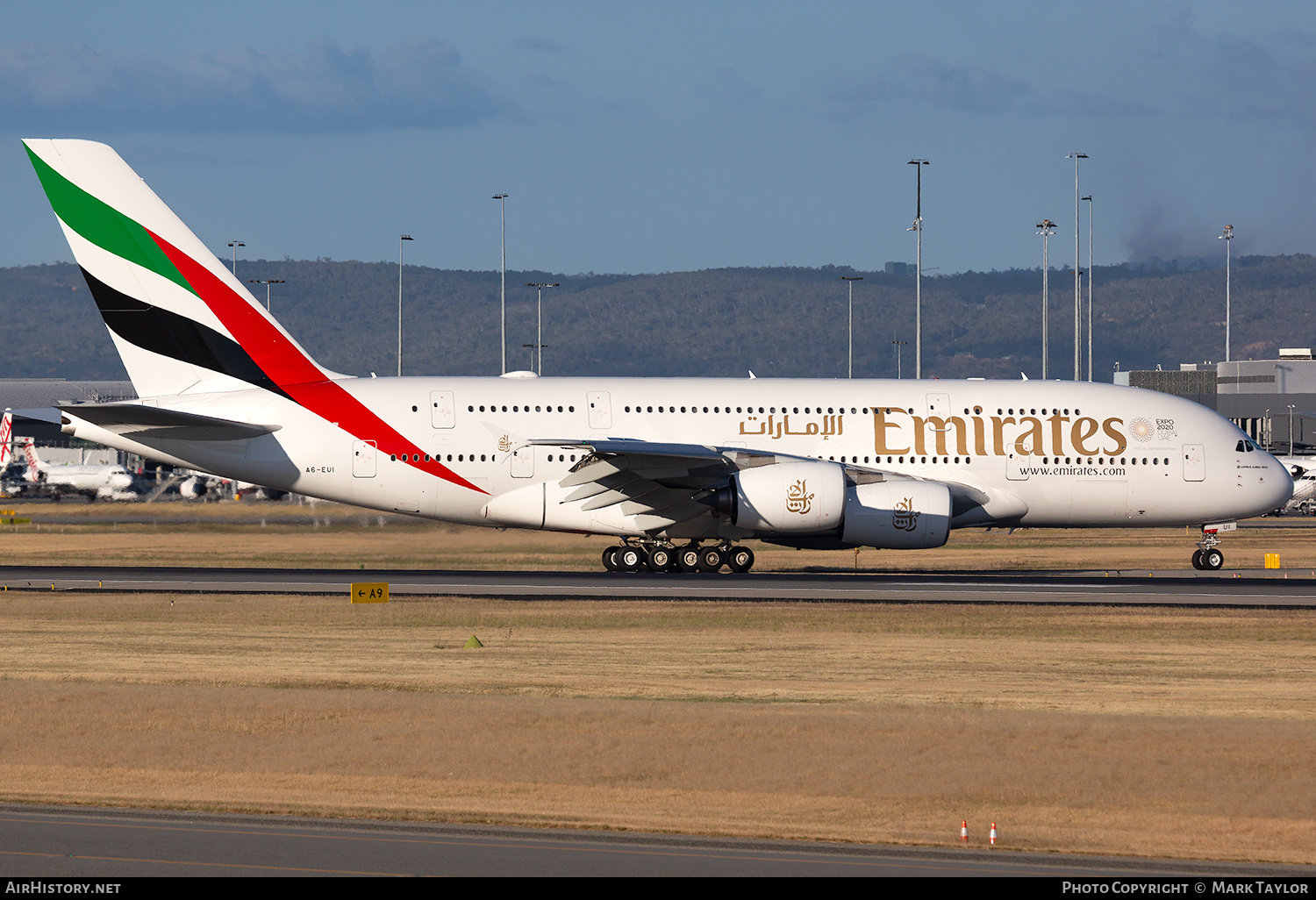 Aircraft Photo of A6-EUI | Airbus A380-861 | Emirates | AirHistory.net #812139
