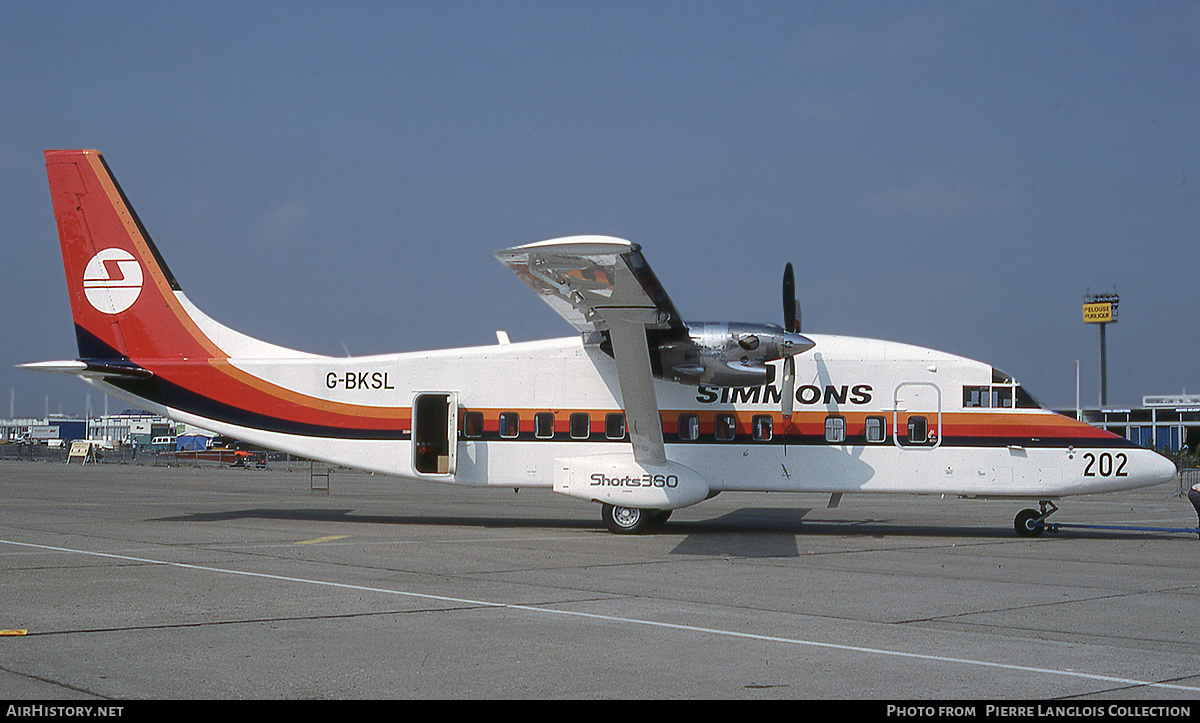 Aircraft Photo of G-BKSL | Short 360-100 | Simmons Airlines | AirHistory.net #812185