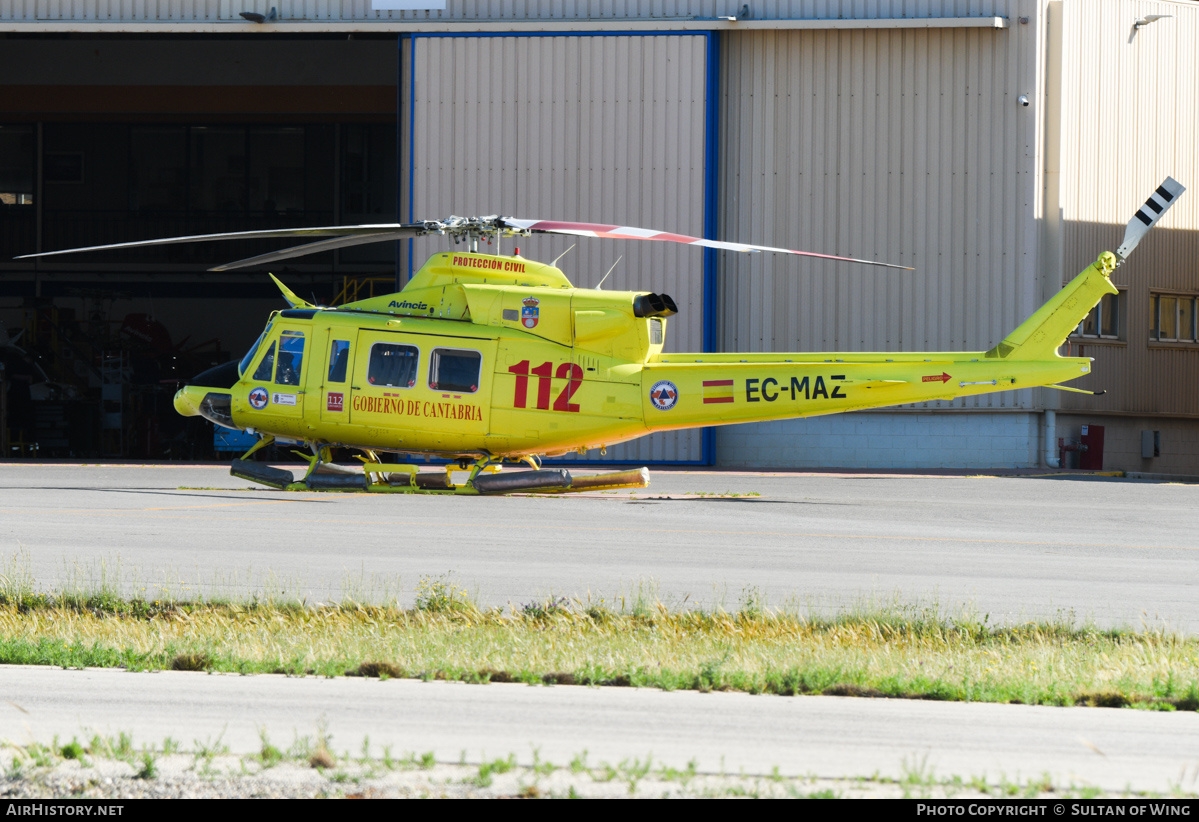Aircraft Photo of EC-MAZ | Bell 412EP | Gobierno de Cantabría | AirHistory.net #812267